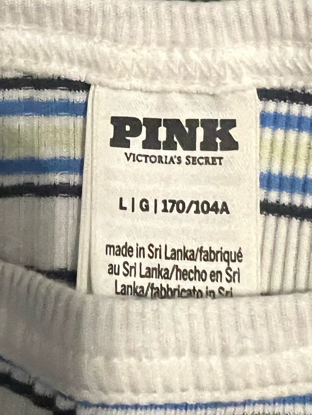 EUC!💗PINK VS Bundle of3 Multi Rib Cami Tanks!PINK,Gray,White Multi! Like NEW(L)! - Picture 10 of 13